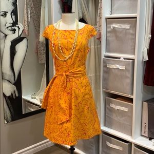 pure Alfred sung xs Orange with pink dress